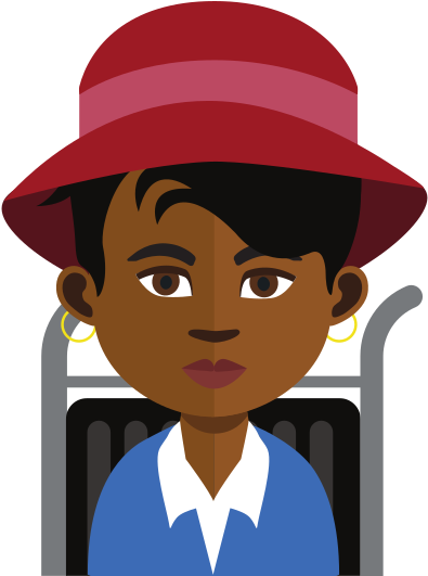 Bernadette Portrait - Cartoon (400x600)