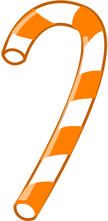 Candy Cane Graphics - Candy Clip Art (360x720)