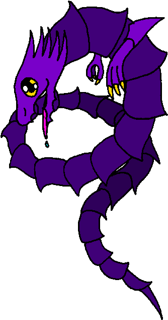 Shadow Dragon - Cartoon (376x644)