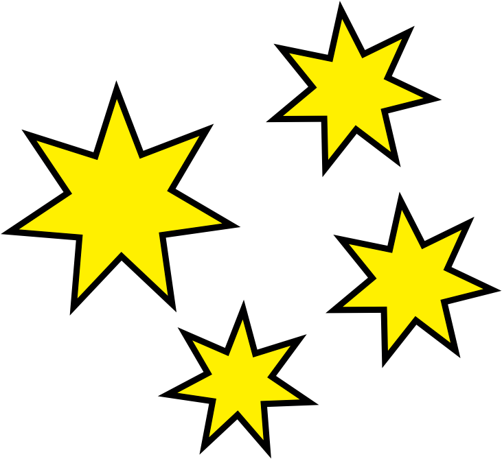 Comic Stars Png (747x685)