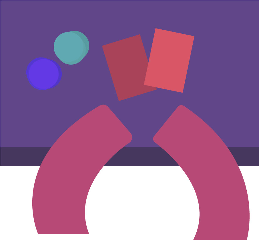Table Top Down View - Circle (939x884)