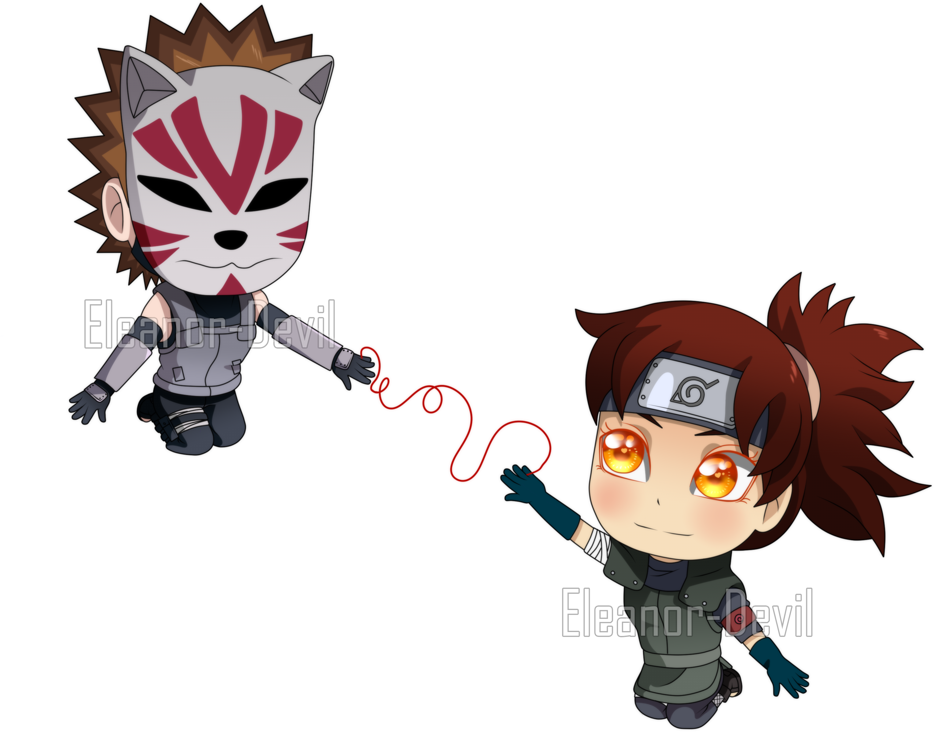 Chibi Keychain - Cartoon (3170x2654)