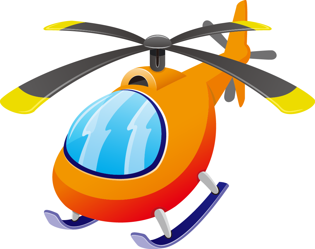 Aircraft Airplane Helicopter - 直升機 卡通 (1076x852)