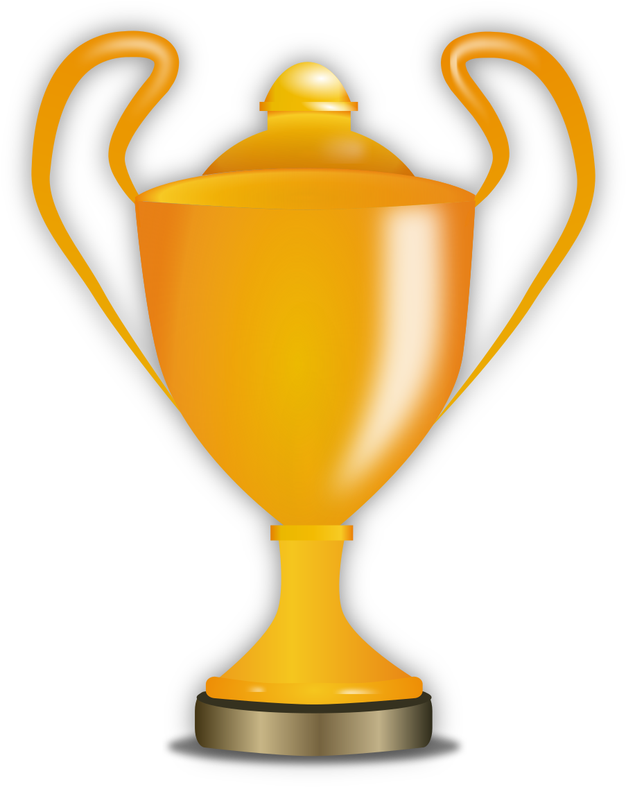 Open - Golden Trophy Cartoon (1000x1231)