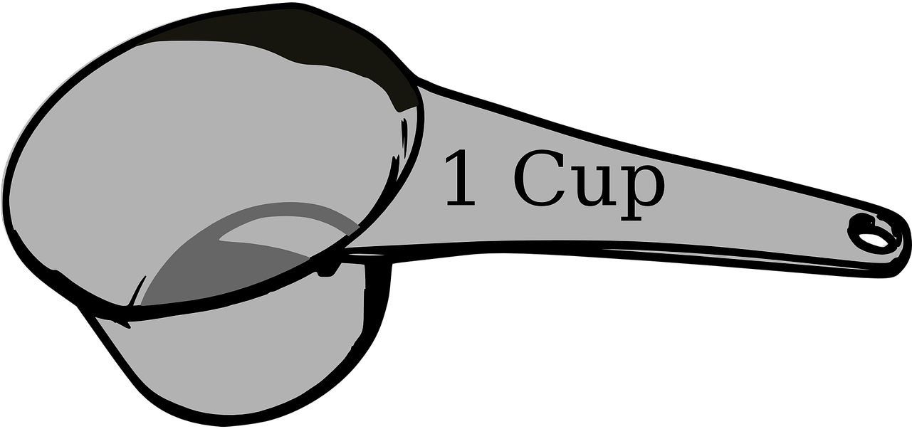 Https - 1 Cup Measuring Cup Clip Art (961x454)