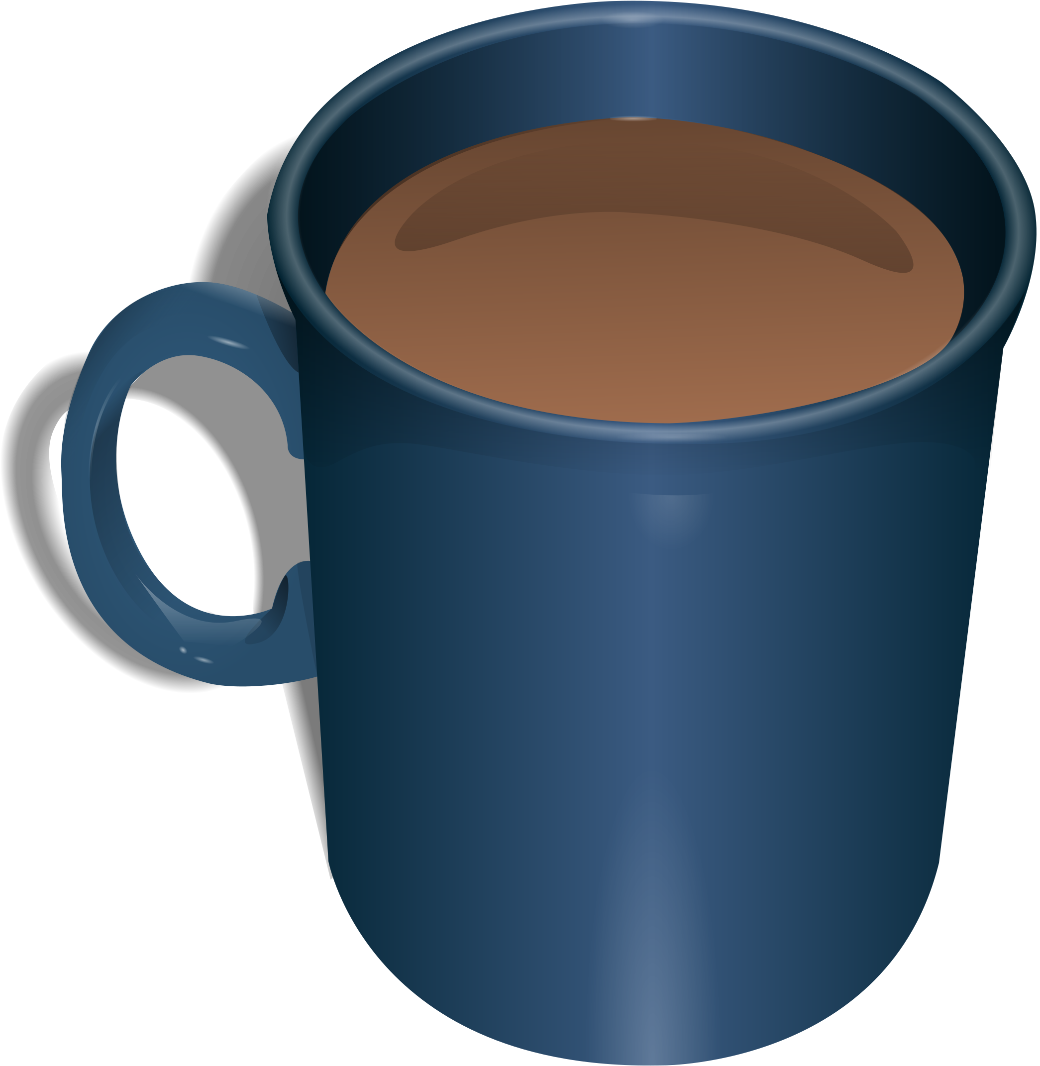 Big Image - Coffee In Blue Mug (2358x2400)