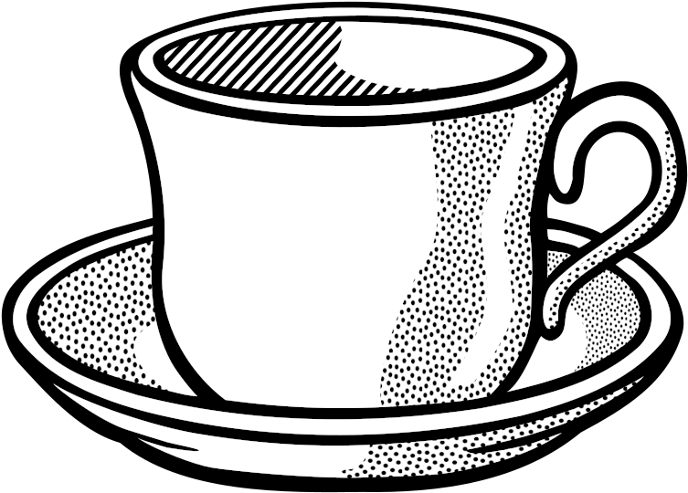 Medium Image - Cup Line Art (800x587)