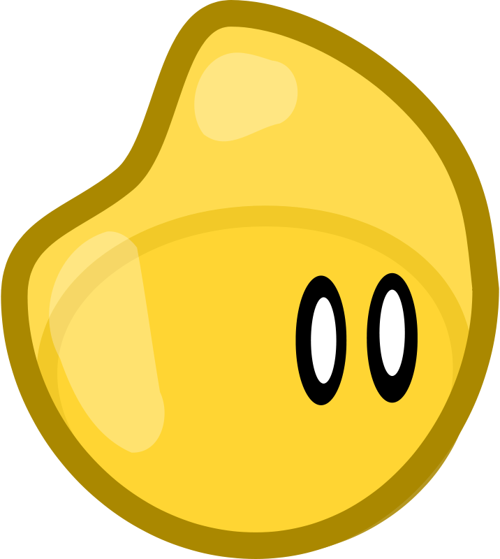 Cartoon Gold Nugget (716x800)