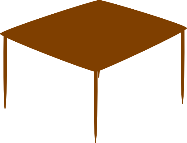 Table Clipart Transparent Background (600x460)