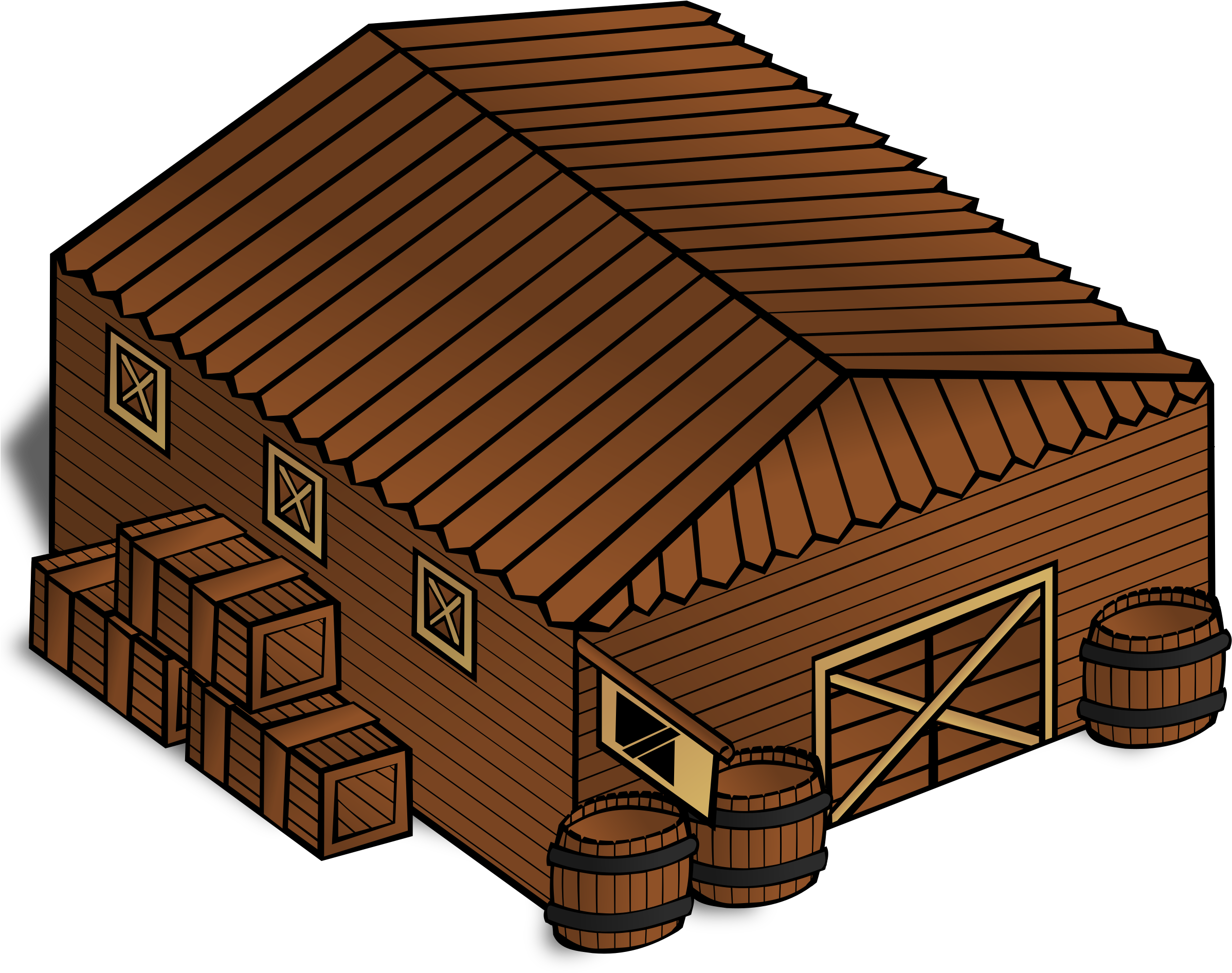 Big Image - Warehouse Clip Art (2400x2400)