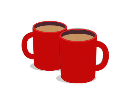 Visiting Friends - Mug (412x343)