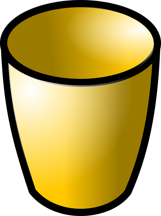 Free Vector Empty Trash Can Recycler Icon Clip Art - Free Vector Empty Trash Can Recycler Icon Clip Art (800x800)
