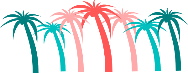 Palm Tree Clip Art (600x233)