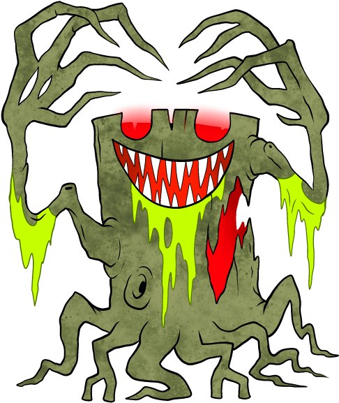 Haunted Trees - - Illustration (513x600)