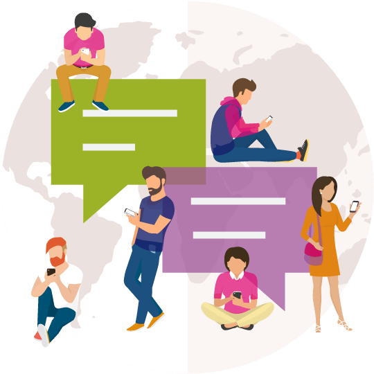 Sms P2p - Png Sms (560x545)
