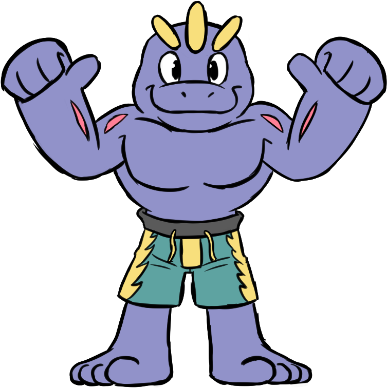 Machoke Trunks By Goronic - Cartoon (800x800)