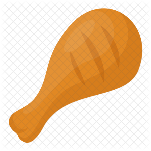Chicken Drumstick Icon - Wedge (512x512)