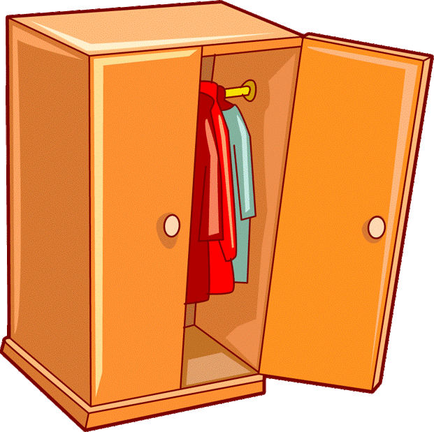 Pillow Case - Closet Clipart (621x619)