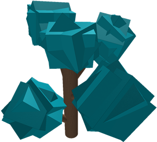 Blue Tree - Origami (420x420)