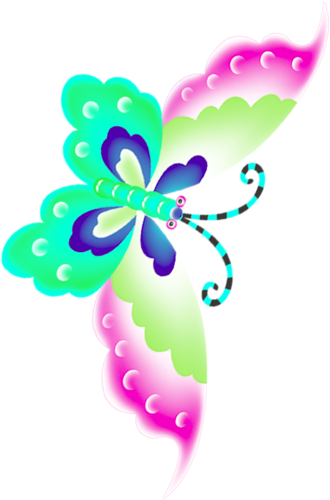 Printable Pages - Butterfly (490x742)