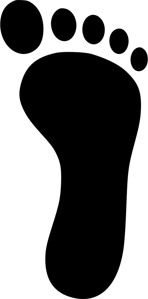 Footprint Comments - כף רגל ימין ציור (486x980)