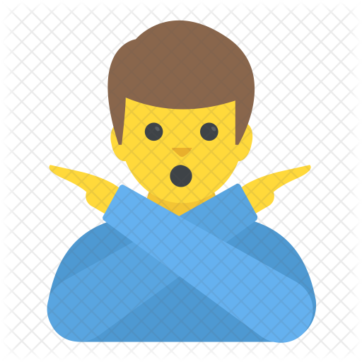 Man Gesturing No Icon - Cartoon (512x512)