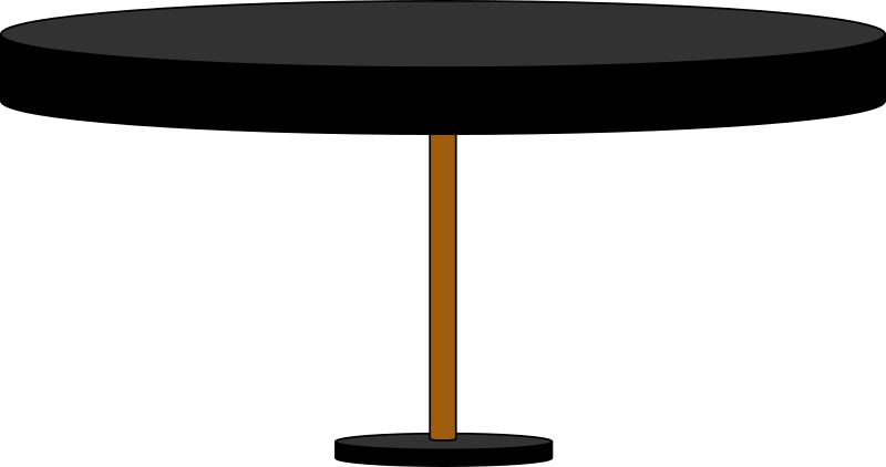 Dining Table Clipart - Table (800x422)