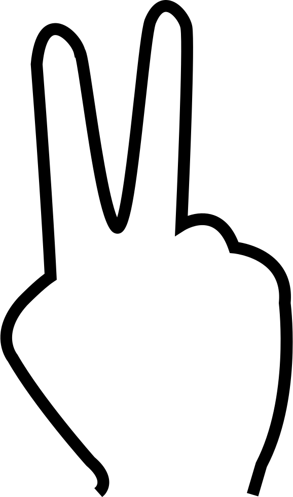 Two Fingers Comments - Scalable Vector Graphics (578x980)