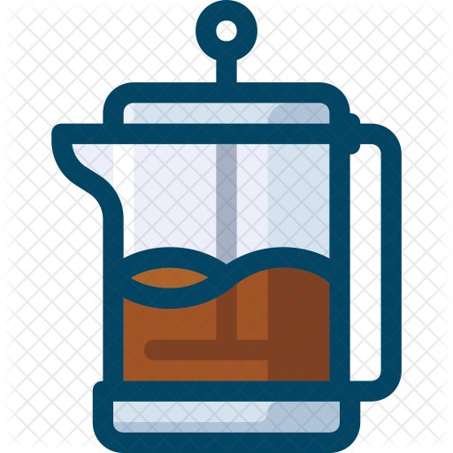 French Press Icon - Coffee (512x512)