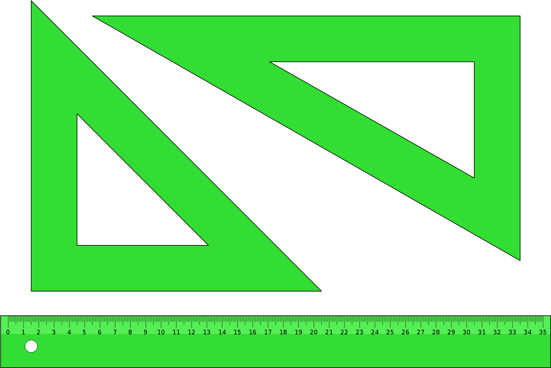 Triangle Set Square Clipart - Function Of Set Square (2000x1400)