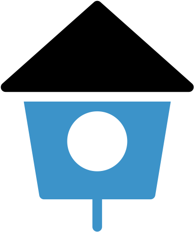 Bird House Icon - Cartoon (512x512)