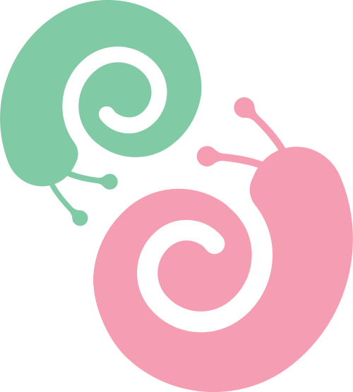 两只蜗牛昆虫矢量图logo素材矢量logo - Vector Graphics (500x556)