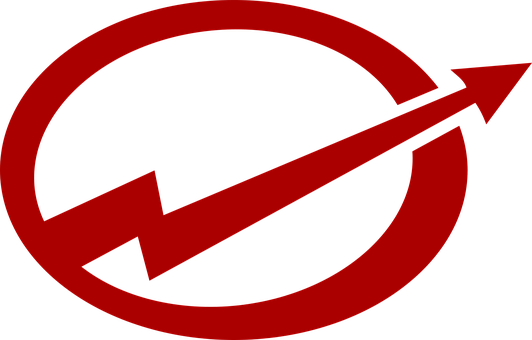 Arrow Break Open Break Out Elliptical Logo - Vector Graphics (532x340)
