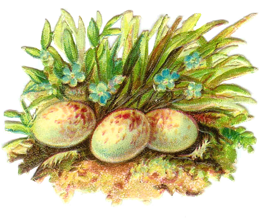 Antique Spring Cliparts - Victorian Easter Clip Art (1190x1151)