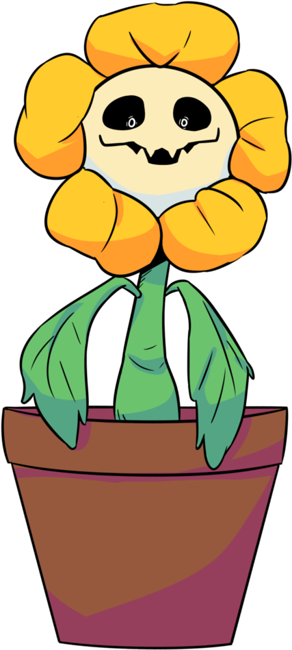 Flowey Scurry By Ferist - Cartoon (736x1085)
