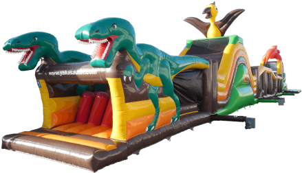 Big Dino Obstacle Course - Inflatable (500x375)