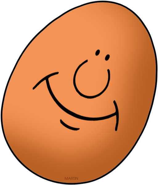 Brown Egg - Clip Art (546x637)
