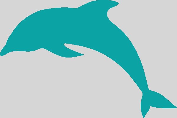 Simple Dolphin Clip Art (600x400)