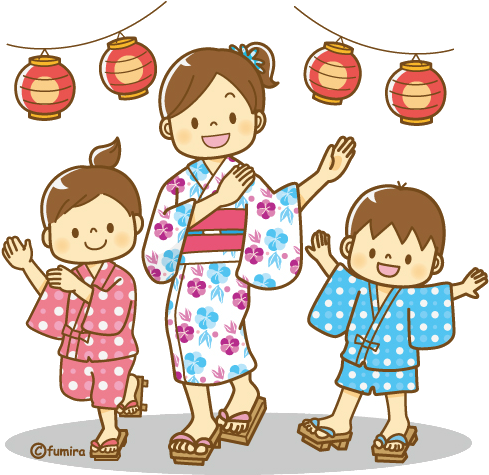 浴衣 子供 イラスト (500x500)