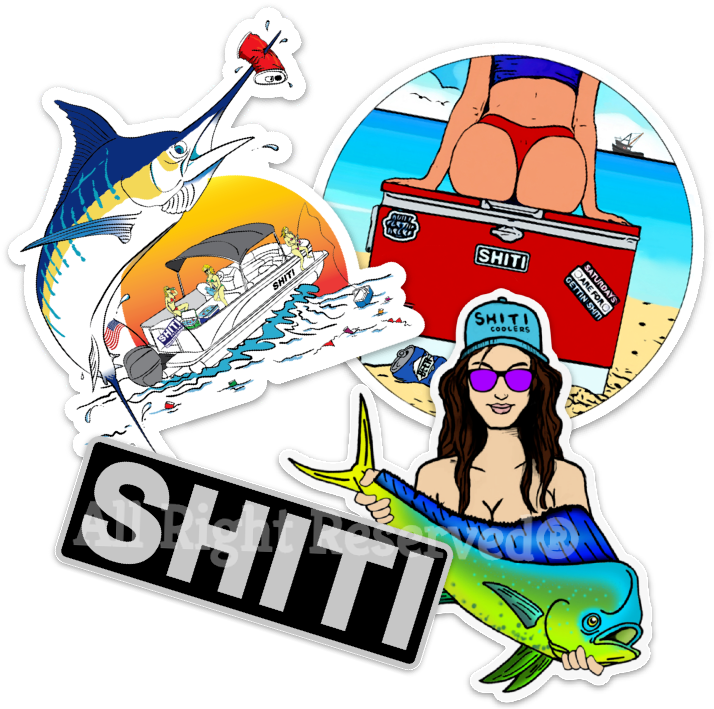 Shiti Chicks 4-pack - Shiti Decals (877x822)