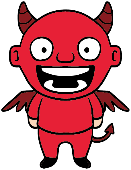 Cartoon Devil Illustration - Cartoon Devil Png (457x590)