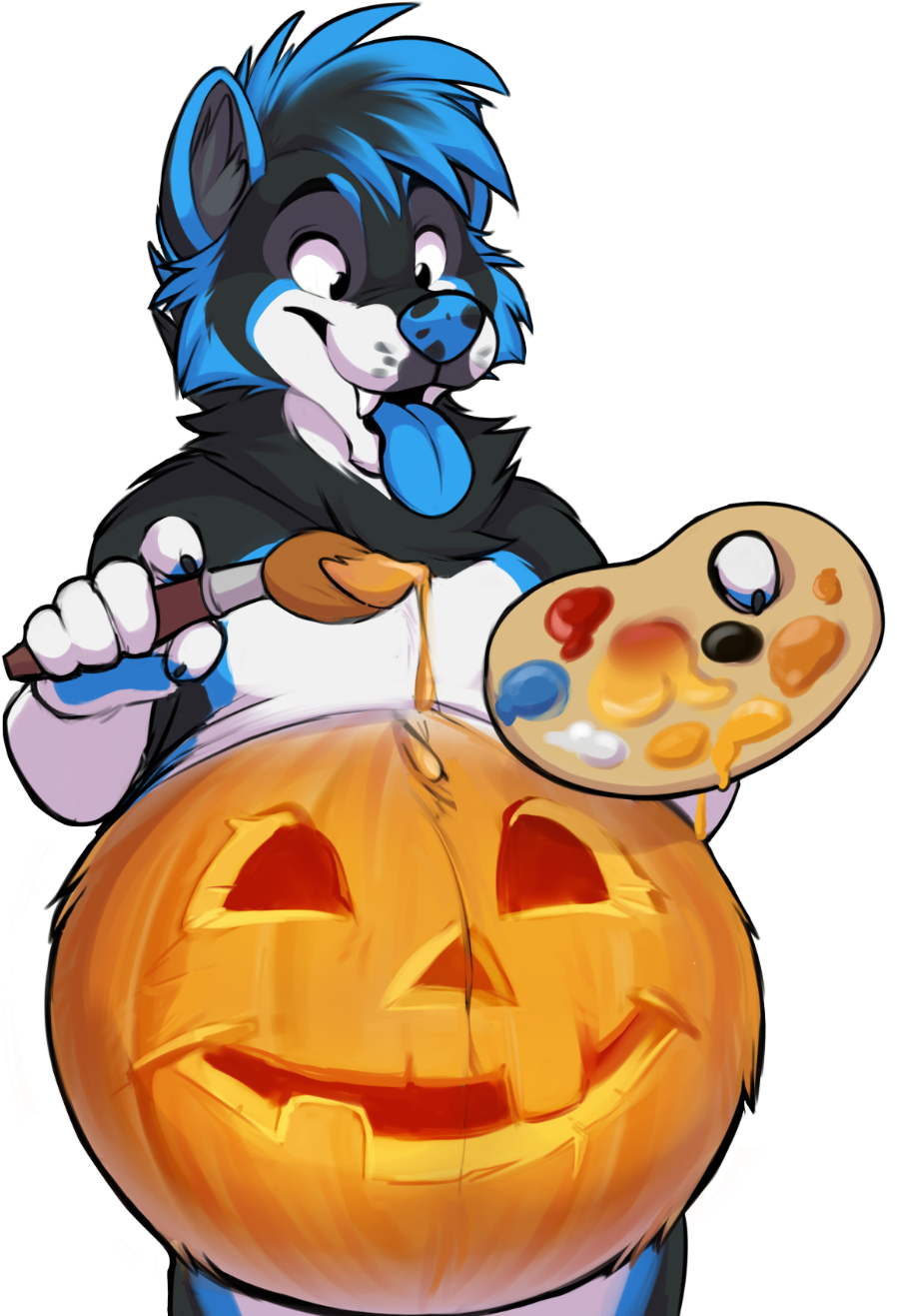 Pumpkin Belly - Cartoon (1000x1325)