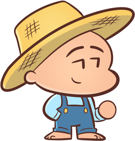 Farmer Chibi Small - Chibi Farmer (500x500)