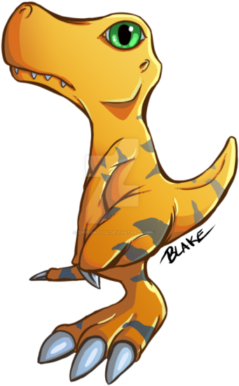 Agumon X - Cartoon (500x625)