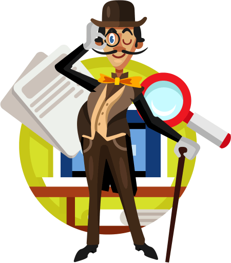 Ssl Detective - Cartoon (450x512)