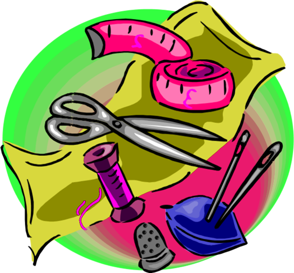 Sewing Clipart - Clip Art (600x558)
