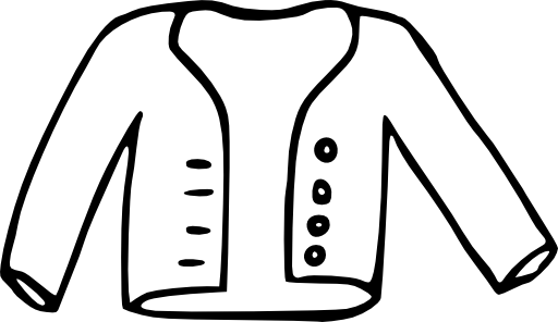 Jacket Clipart Black And White (512x296)
