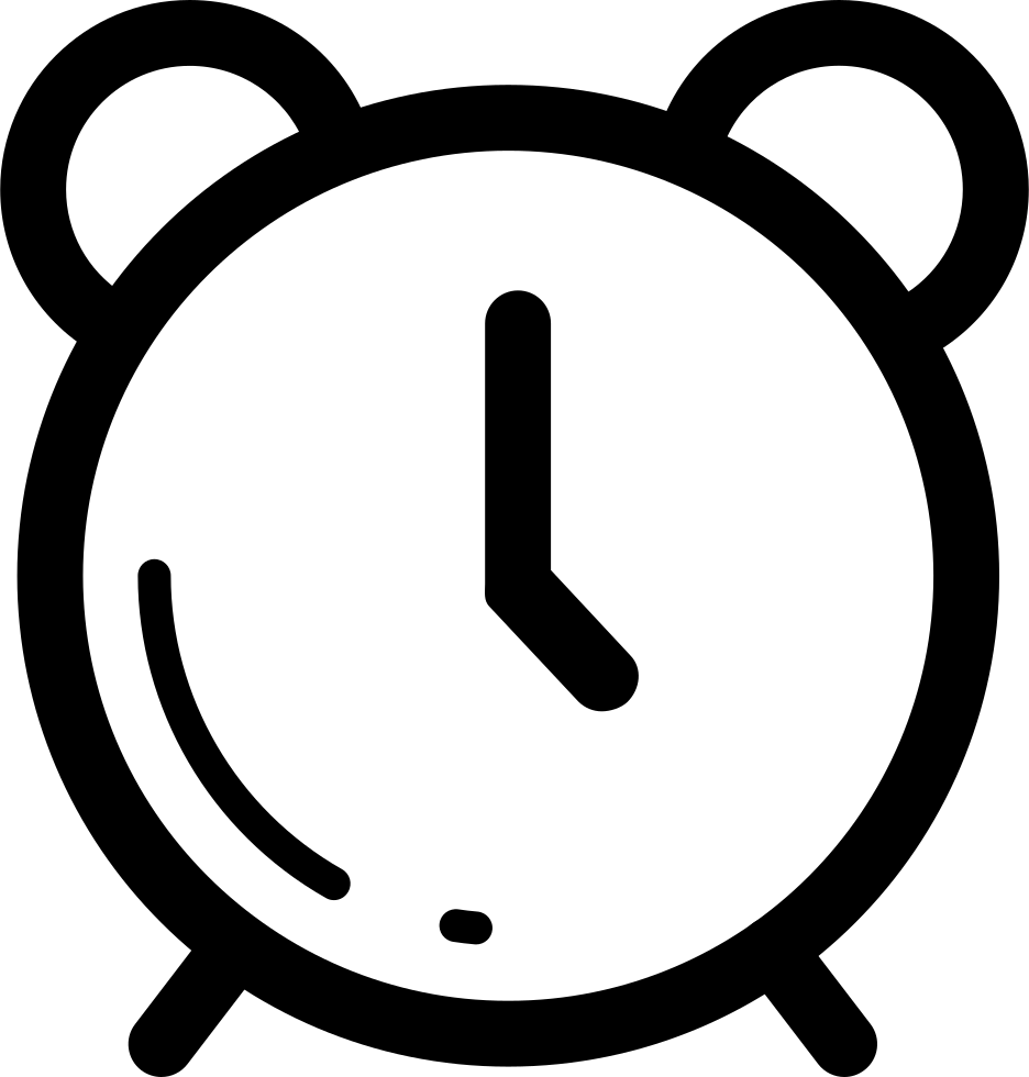 Alarm Clock Outline Comments - Alarm Clock (936x980)