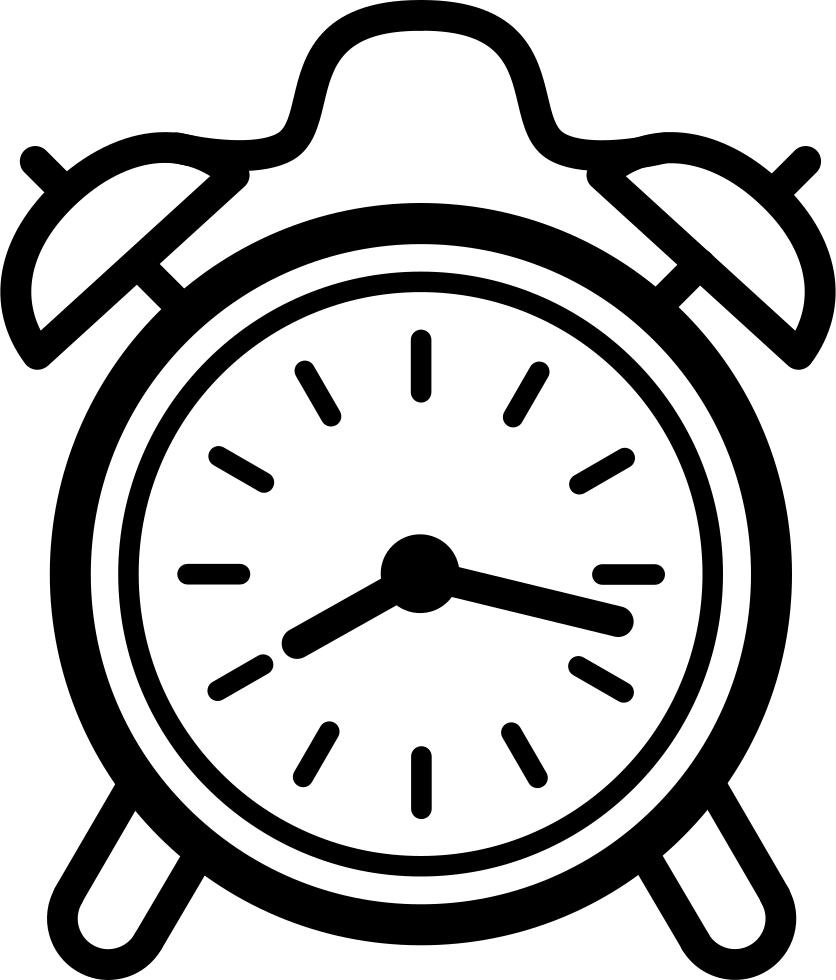Alarm Clock Comments - Alarm Clock Vector Png (836x980)