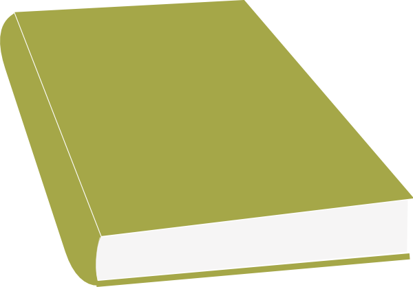 Book Vector Graphic - Closed Book Clip Art (600x418)